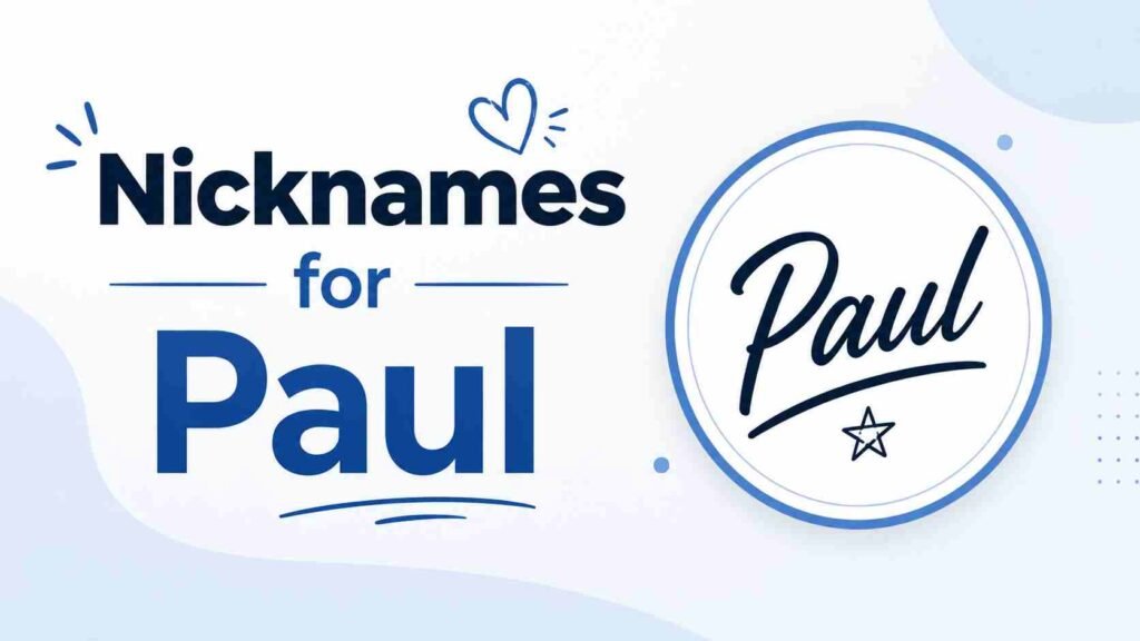 Nicknames for Paul