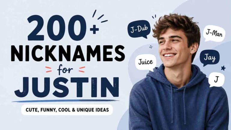 Nicknames for Justin