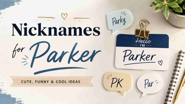 Nicknames for Parker