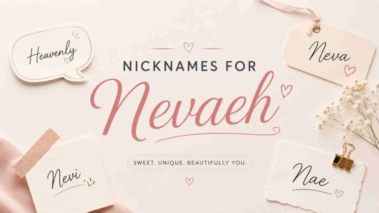 Nicknames for Nevaeh