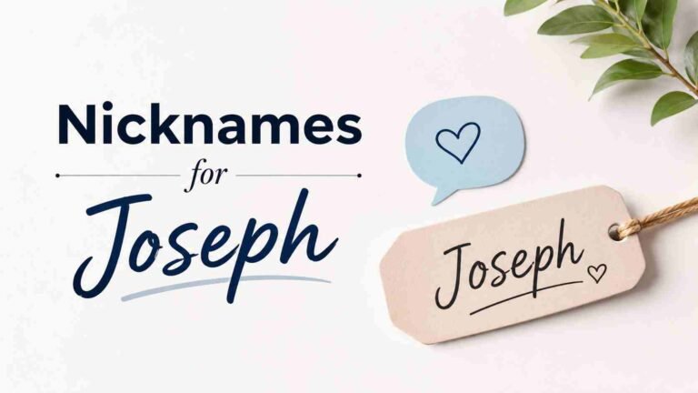 Nicknames for Joseph