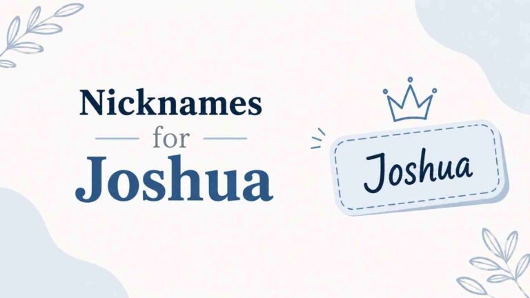 Nicknames for Joshua