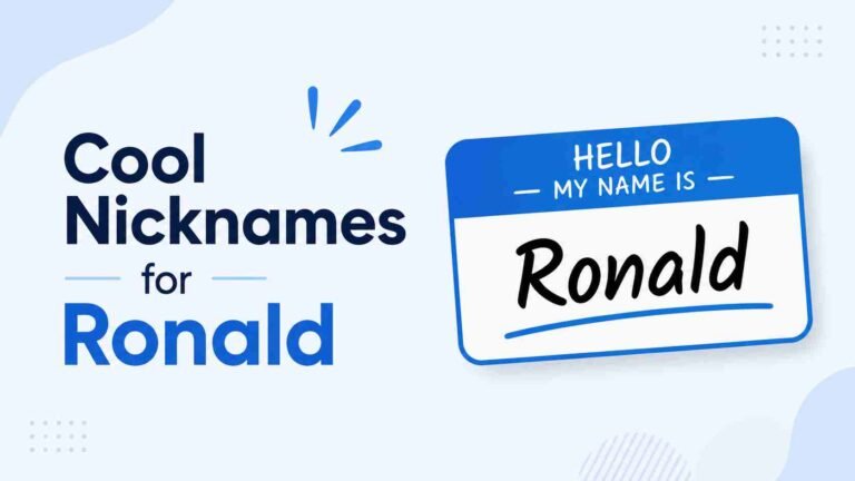 Nicknames for Ronald