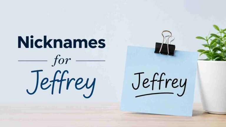 Nicknames for Jeffrey