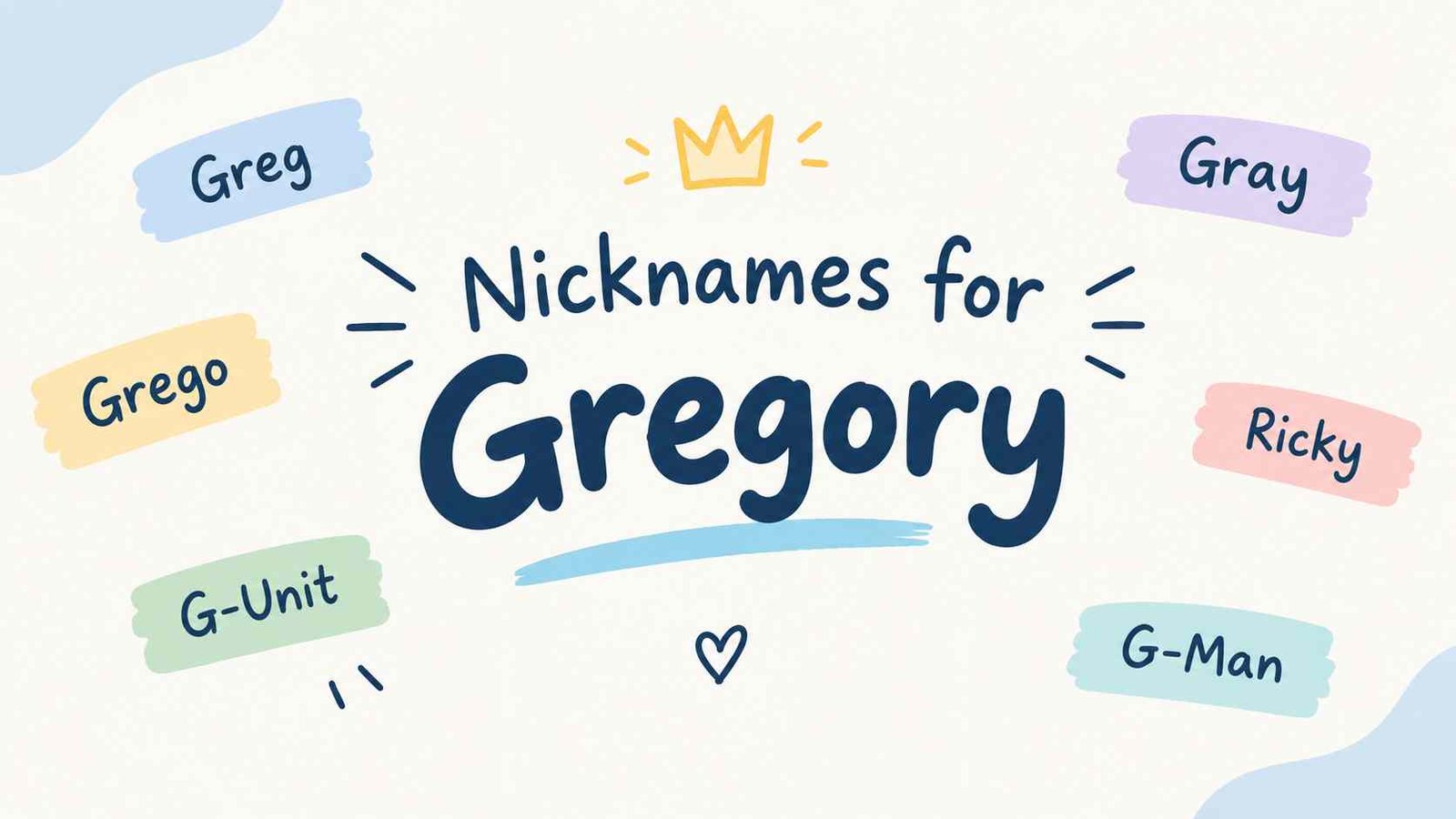 Nicknames for Gregory