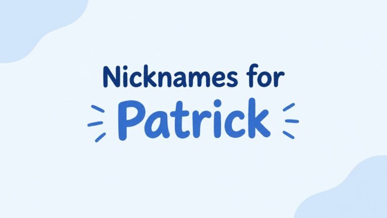 Nicknames for Patrick