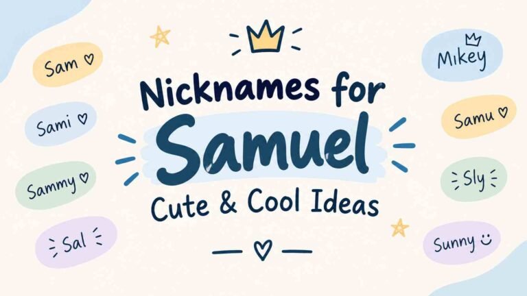 Nicknames for Samuel